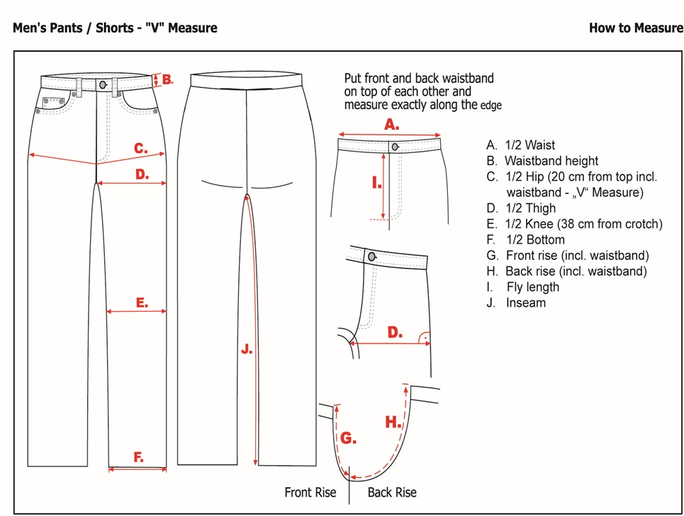 Size Chart Guide Diagram 2